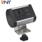Boente Super Mini 6.56 Ft Cord 1 Universal Power 및 2 USB-A Silver Clip On Desk Edge 전력 소켓 제어