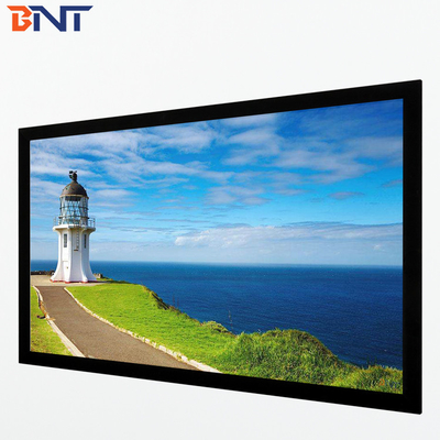 Bnt250 인치 매트 화이트 직물 급 접는 프로젝터 스크린