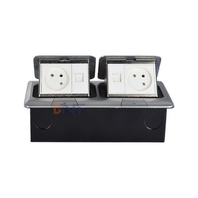 ODM/OEM 방수 숨겨진 팝업형 바닥 소켓 박스 이스라엘 표준 2 AC 콘센트 접지 콘센트