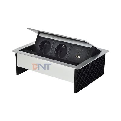공장 맞춤형 데스크톱 브러쉬 테이블 플립 커버 20W USB 소켓 숨겨진 데스크톱 전원