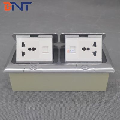 알루미늄 합금 팝업 소켓 슬로우 바운스 디자인으로 부드러운 작동, 맞춤형 전원 공급