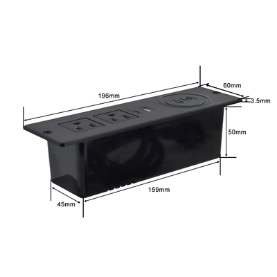 소파 2 미국 AC 소재와 무선 충전기와 usb 충전 소켓 60mm 미국 전력 사무실 소파 충전기 가구 전력 soc