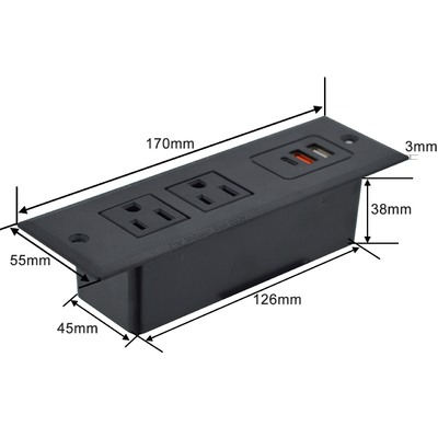 OEM/ODM 사무실 다기능 소파 소재 테이블 소재 US 전원 소재 USB A + C 포트