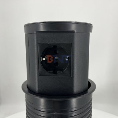 주방 숨겨진 Pneumatic 팝업 전원 소켓 usb 포트와 15W 무선 충전기 사무실 책상