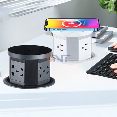 USB 포트 AC 부엌 소켓 16A와 무선 빠른 충전기와 함께 서식용 팝업