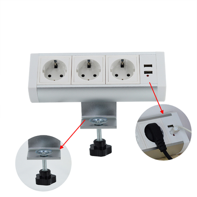 보엔테 클램프 데스크톱에 제거 가능한 데스크톱 마운트 다중 출력 UK 전원 소켓 USB / 테이블 클램프 마운트 전원 출력