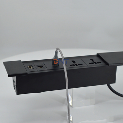 USB 충전 모듈 타입의 사무실 책상용 다기능 슬라이딩 커버 전원 소켓