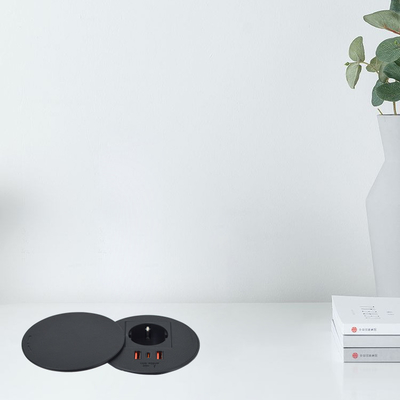 오피스 가구 EU 전원 콘센트 & 2 usb a+ 1c 소파 커피 테이블 충전 스테이션