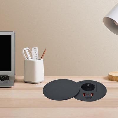오피스 가구 EU 전원 콘센트 & 2 usb a+ 1c 소파 커피 테이블 충전 스테이션