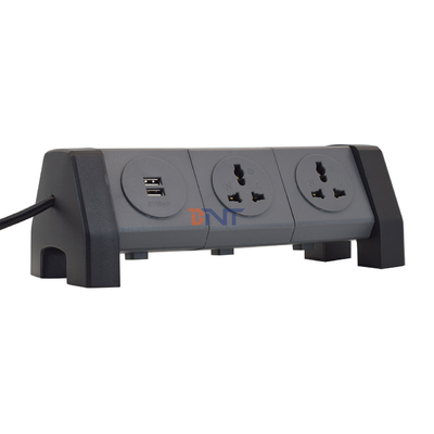 OEM/ODM 유니버설 전원 확장 케이블 타워 소켓 2 USB 충전 소켓 책상 전압 보호기