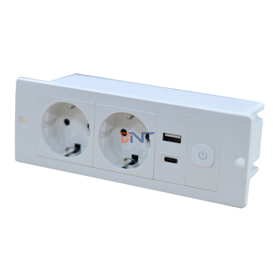 OEM/ODM ABS EU 표준 5V 2.1A 전원 USB A+C 충전 소켓 내장 책상/소파 호텔/바/회의실 소켓