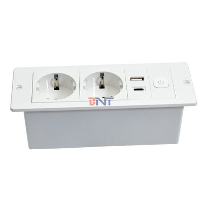 OEM/ODM ABS EU 표준 5V 2.1A 전원 USB A+C 충전 소켓 내장 책상/소파 호텔/바/회의실 소켓