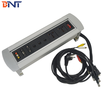컨퍼런스 숨겨진 회전 멀티 전원 소켓 플립 업 10 - 13 Amp