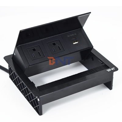 공장 US데스크톱 테이블 플립 커버 20W USB 소켓 숨겨진 데스크톱 전원 펌프 붓