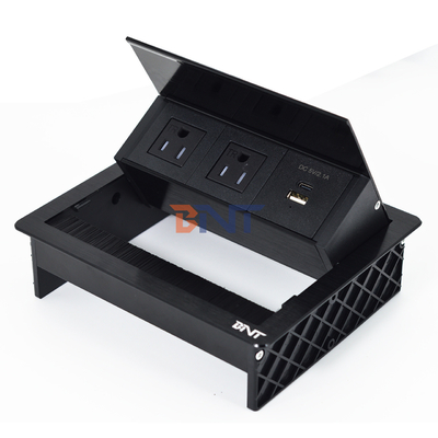 공장 US데스크톱 테이블 플립 커버 20W USB 소켓 숨겨진 데스크톱 전원 펌프 붓
