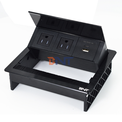 공장 US데스크톱 테이블 플립 커버 20W USB 소켓 숨겨진 데스크톱 전원 펌프 붓