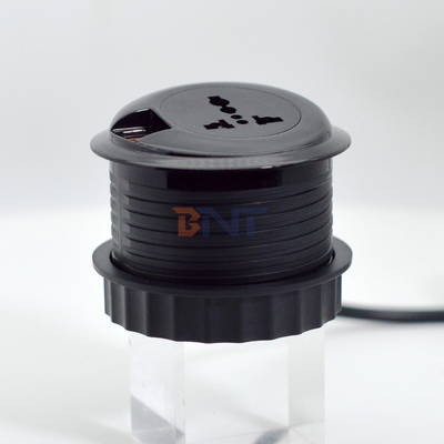80mm 둥근 전기 플러그 & Eu 소켓 USB 충전형 C 포트가 있는 표준 소켓