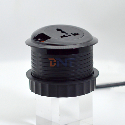 80mm 둥근 전기 플러그 & Eu 소켓 USB 충전형 C 포트가 있는 표준 소켓