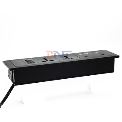 내장형 탁상 소켓 유니버설 전원 소켓 USB A+C 포트 65W 최대 출력 US/EU/AU 16A/13A