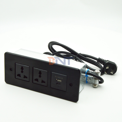 USB C 빠른 충전 플러시 마운트 책상 가구 드로거 소켓 회의 테이블 숨겨진 소켓