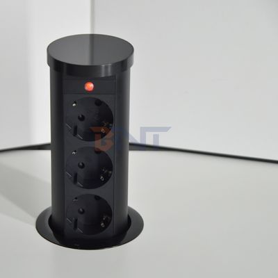EU 플러그 타입 3 출구 공기 전원 소재 IP44 표준 알루미늄 합금 숨은 부엌 용품 리프팅 소재