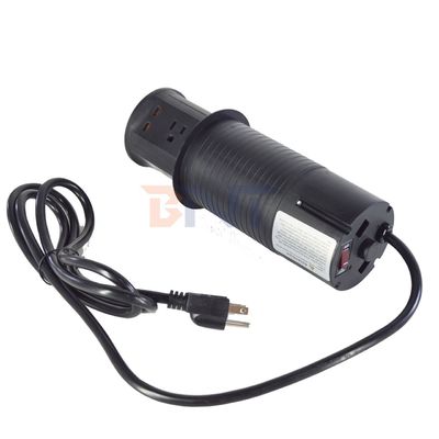 4 Outlet US 표준 부엌 리프트 소켓 숨겨진 공기 팝업 소켓 EU 영국 연결 USB 무선 충전