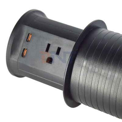 4 Outlet US 표준 부엌 리프트 소켓 숨겨진 공기 팝업 소켓 EU 영국 연결 USB 무선 충전