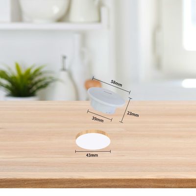 플라스틱 매립형 테이블 전원 소켓 (USB A+C 충전 포트 포함)