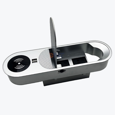 다기능 2AC 및 2USB A 충전 출력 무선 충전기와 함께 데스크톱 전원 소켓
