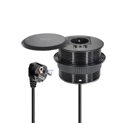 탑재된 디자인 테이블 또는 소파 전원 소재 EU 표준 전원 소재 A+1형 C형 충전 포트 2개