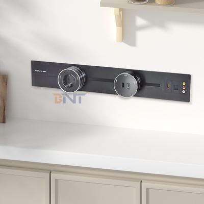 새로운 탈착식 소켓 약전류 인터페이스 편리한 벽걸이형 멀티 아울렛 전원 레일 트랙 소켓