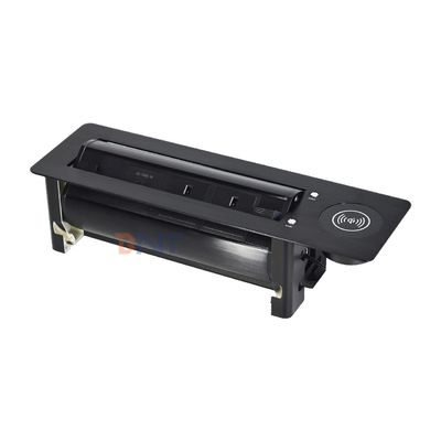 영국 표준 맞춤형 AC 전원 소켓 데스크탑 임베디드 전기 플립 소켓 (2구, 1 USB, 1 Type C, 1 무선 충전기 포함)