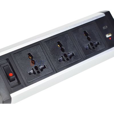 접착 클립 디자인 클램프 테이블 소켓 3 AC 콘센트 USB A+C 데스크탑 클램프 소켓 전원 스트립