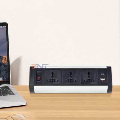 접착 클립 디자인 클램프 테이블 소켓 3 AC 콘센트 USB A+C 데스크탑 클램프 소켓 전원 스트립