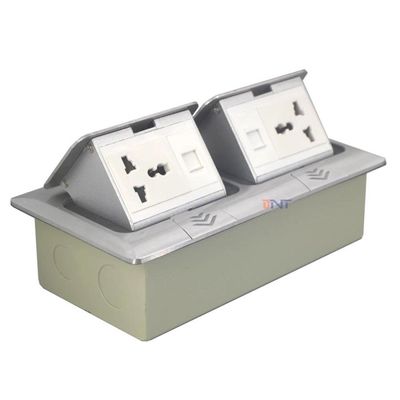 알루미늄 합금 팝업 소켓 슬로우 바운스 디자인으로 부드러운 작동, 맞춤형 전원 공급