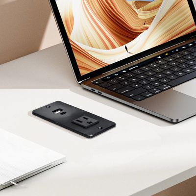 플라스틱 소파 소켓 테이블 전원 소켓 (1개의 미국 표준 전원 콘센트 & USB A+C 포트 포함)