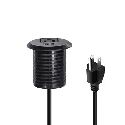 50mm 둥근 전기 플러그 및 US 소켓 USB 충전 유형 C 포트와 함께 표준 소켓