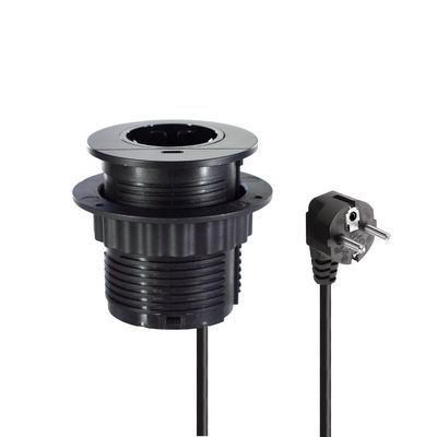 둥근 디자인 소파 세트 탑재 테이블 전원 소켓과 TYPE C 충전 USB 충전 소켓